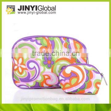 2016 spring new style makeup case or cosmetic bag with fresh flower