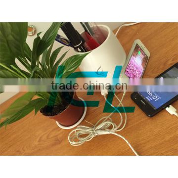 Digital Multi charger with flower pot plant