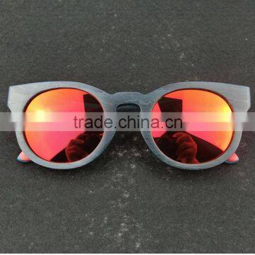 Recycled Skateboard Wood Sunglasses 2016 Cat Eye Shape Wood Sunglasses photo-2