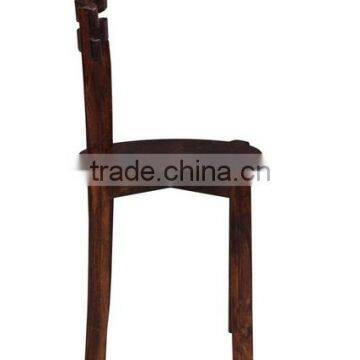 ROSEWOOD RESTAURANT DINING CHAIR , ROUND SEAT SOLID WOODEN DINING CHAIR photo-4