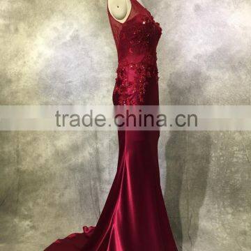 Custom Popular Newest Hot Sell High Quality See Through Evening Dresses photo-4