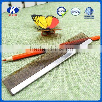 China Manufacturer Promotional 15cm Grey Transparent Lens PS Ruler With Cheap Price photo-3
