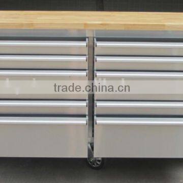 96 inch 24 drawers stainless steel tool box