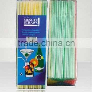 Plastic flexible drinking straw