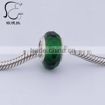 2015 Green Faceted agate beads