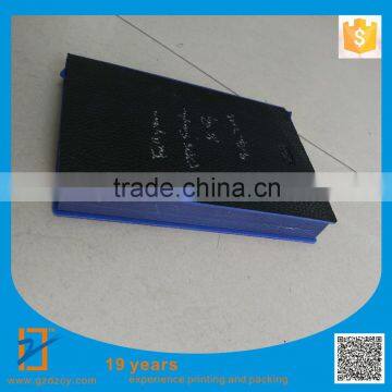 Custom Notebook, Leather Notebook, Black Blue Notebook, Free Shipping photo-3