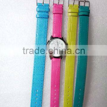 Fashion Lady Watch Colorful Interchangeable Band Alloy Quartz Analog Watch