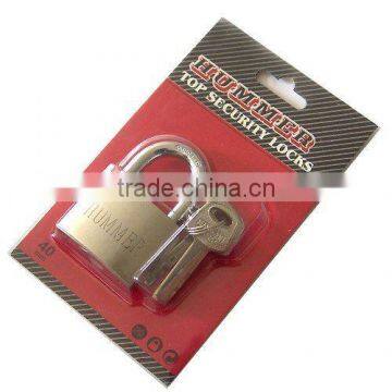 ARC type nickle coated iron padlock