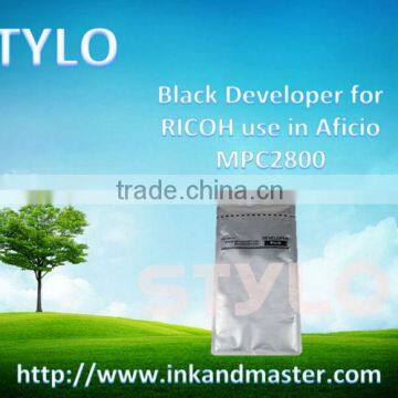 Black Developer for Ricoh use in Aficio MPC2800, professional and responsible manufacturer