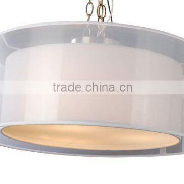 two tiers organza plastic ceiling lamp