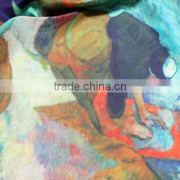 Wholesale Digital Printing Long Silk Scarves photo-4