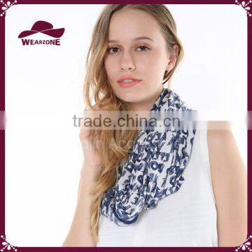 Alphabet Letters Infinity Snood Scarf for Women Lightweight