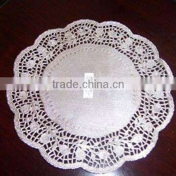 round silver paper doily/paper doyleys/round silver paper doilies