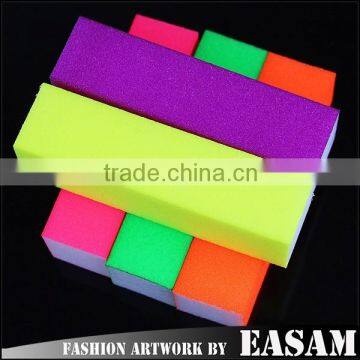 Easam hot Fluorescence nail tofu block,oblong shape nail file