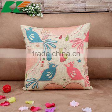 Cartoon Love Birds Custom Home Decor Cushion Cover