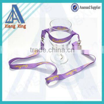 Purple color sublimation Polyester PVC wine glass holder China wholesale