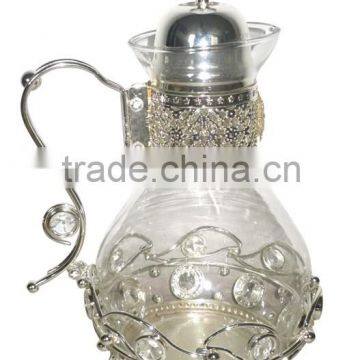 2016 Decorative Glass Water Jug With Crystal Decoration photo-3