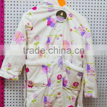 Comfortable soft baby bathrobe with hood