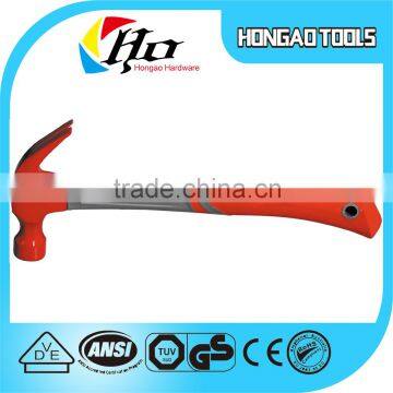 8oz,12oz,16oz,24oz New style red color fine polished claw hammer with fiber handle                        
                                                Quality Choice