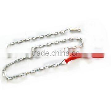 Dog Lead Chain with Nylon handle and Swivel Safety Hook,Dog Chain with Square Link