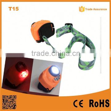 T15 Handsfree Switch Outdoor 3pc AAA battery head lamp multi-function led sensor excellent led sensor headlight$