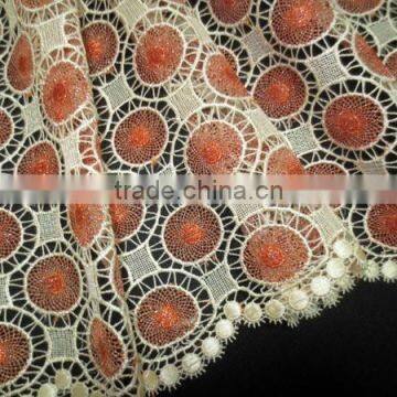 Korean Lace Fabric Guipure Lace Embroidery Fabric Custom Lace Fabric Wholesale photo-5