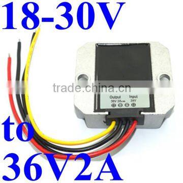 DC/DC 24v(18-30V) Step Up to 36V 2A 72W Waterproof Power Voltage Converter Regulator for genertator etc