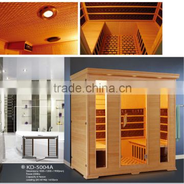 4 people tourmaline stone and carbon heater infrared sauna