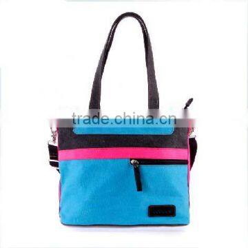 Tote Bags 2014 New Color Blocking Ladies Tote bags