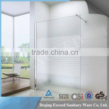 custom design cheap shower cubicles stripe frosted glass                        
                                                                                Supplier's Choice