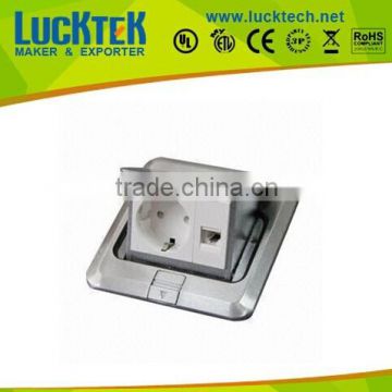 European Aluminum Pop-up Floor Socket