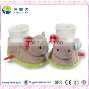 Winter warm Popular Infants born gift lovely Koala plush slippers baby shoes