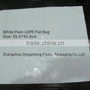 White Plain LDPE Plastic Flat Bag