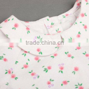 Flower Printed Corduroy Kids Safety High Visibility Girl Shirt photo-5