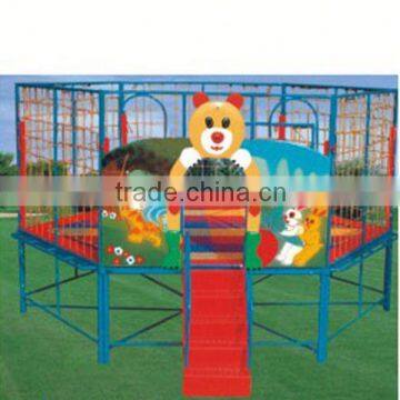 Long Trampoline Park, ZY-TR494 4 in 1mobile Bungee Trampoline