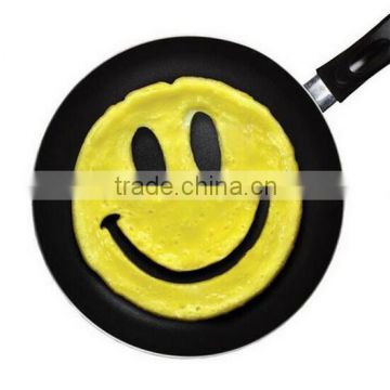 Eco-friendly custom face shape breakfast pancake silicone egg mold/Cartoon DIY baby fried egg cooking mould