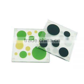 high quality tempered glass coasters