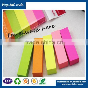 Normal removable fluorescence paper sticker in roll or bar per client's requirement