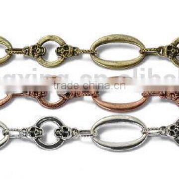 Wholesale Silver Oval Alloy Jewelry Chains