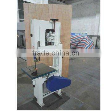 Vertical wood cutting band saw