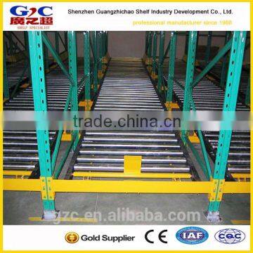 industrial warehouse quality cold rolled steel gravity flow pallet rack