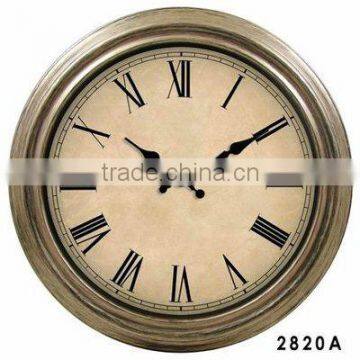 Plastic Imitated Antique Clock, Retro Wall Clock