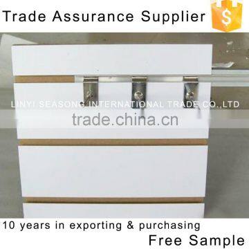 China factory price 15mm18mm melamine mdf/showing board with 11 grooves used in supermarket