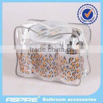 ceramic bath set into PVC zipper bag