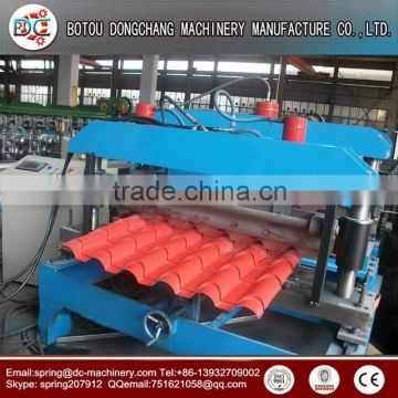 Used metal roof panel roll forming machine/production line of glazed tile