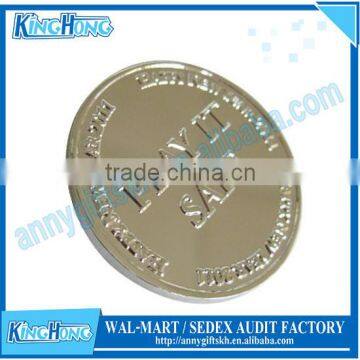 Silver plated coins personalized metal manufacture fantasy coins