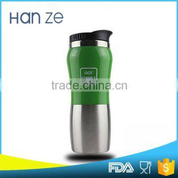 New creative popular 450ml travel mug stainless steel water bottle