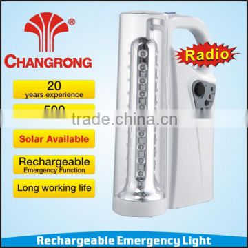 Rechargeable emergency led lantern with FM radio 40pcs super bright led