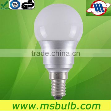 A45 E14 silvery LED bulb 5w 3w 250lm manufacturers