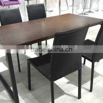 TB German Home Styles Arts & Crafts Black Walnut Wood Dining Table photo-5